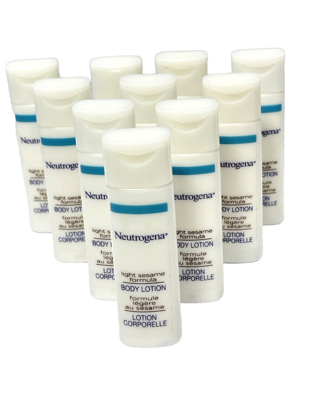 Neutrogena Light Sesame Formula Body Lotion Travel Size 20ml Lot of 10 NEW